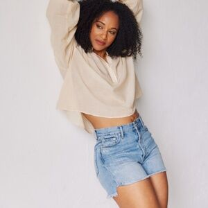 High Rise Denim Cuttoffs